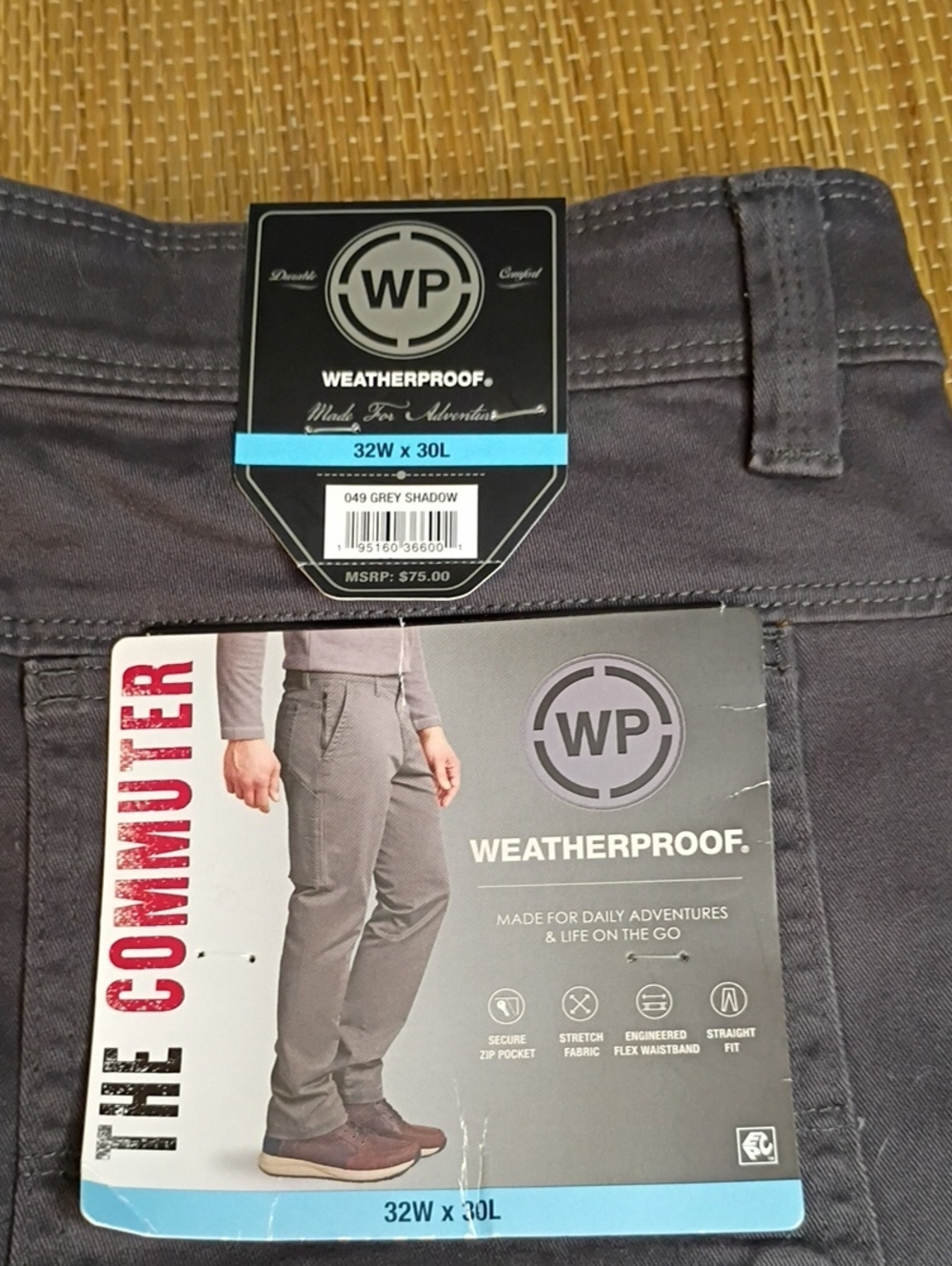 NWT Weatherproof The Commuter Made For Outdoor Adventures Pants